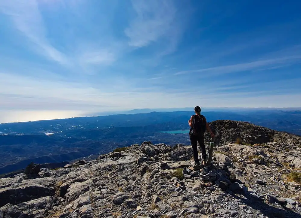 Past the steep sections of La Maroma hike - rewarded with stunning views