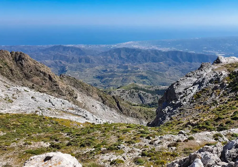 Views along the higher parts of La Maroma trail