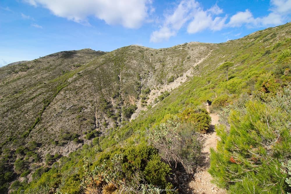 Trail to Pico Mijas, the highest peak in Sierra de Mijas
