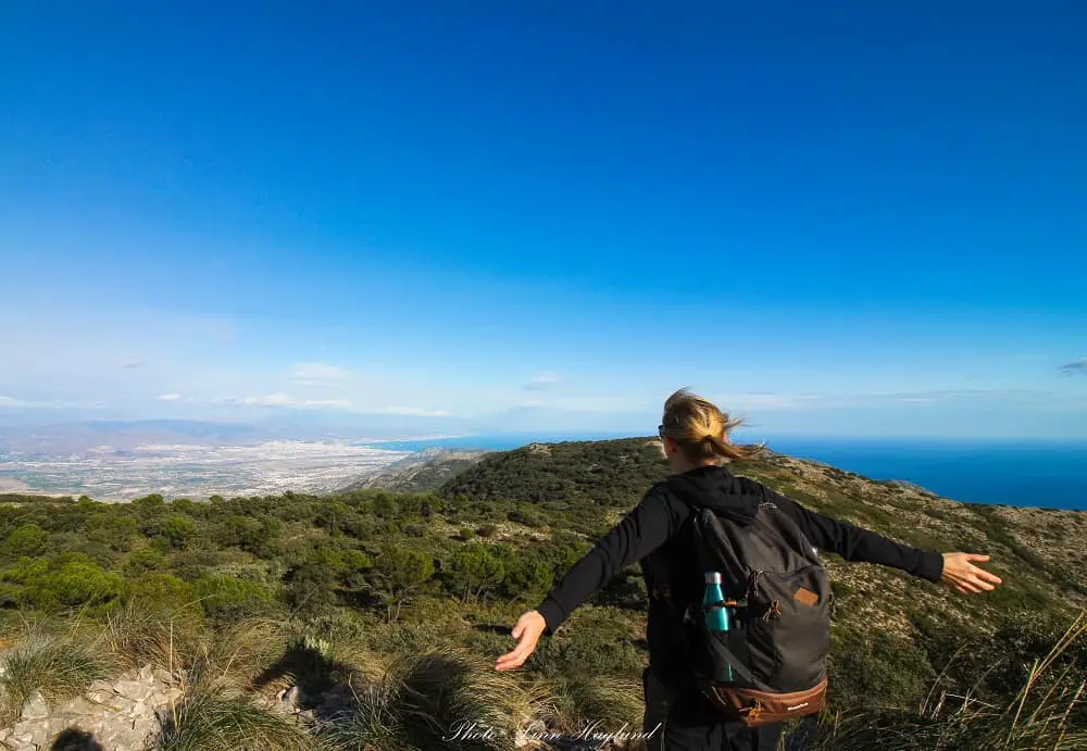 Pico Mijas on a windy winter day