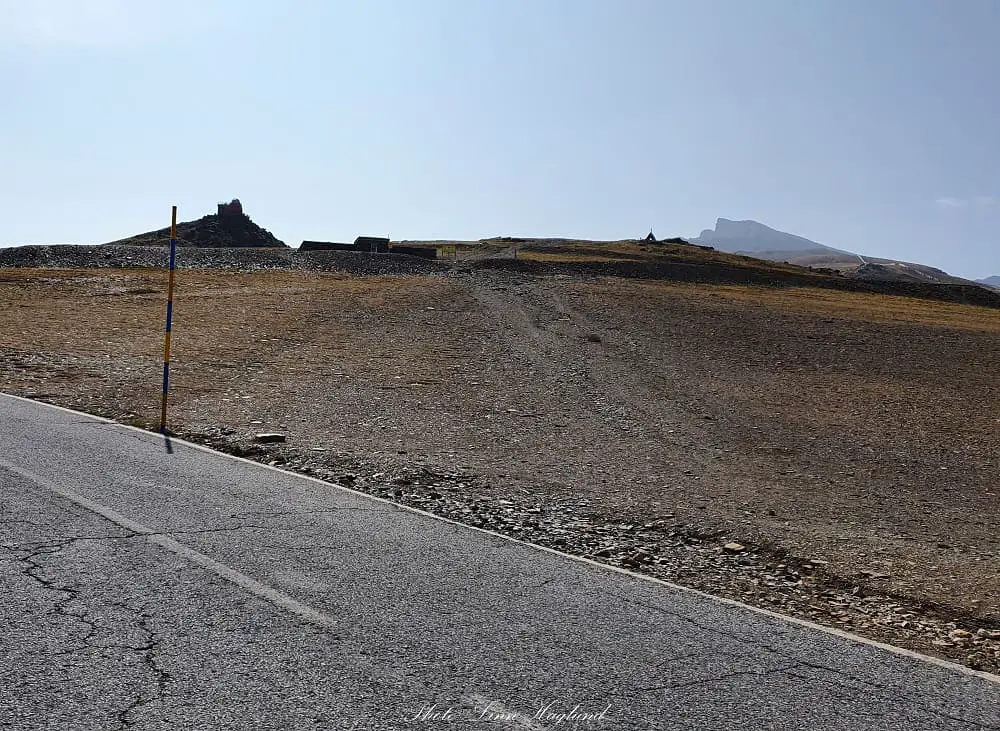 This is where the trail starts towards monument of Virgen de las Nieves which is seen in front of Pico de Veleta in the far back