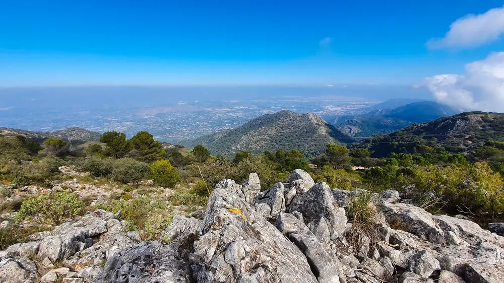 View from Pico de Mijas hike