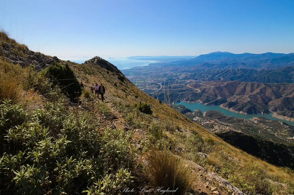 La Concha hike: view of the tip of La Concha 