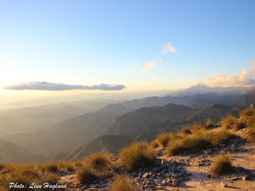 Sunset view from Pico del Cielo