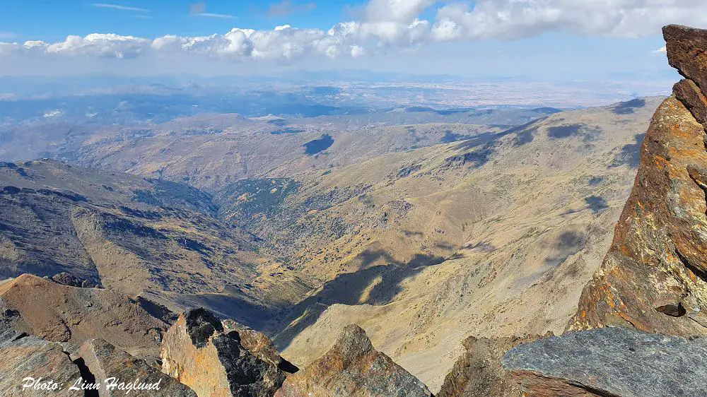 Views from the top of Mulhacen - the highest mountain in Sierra Nevada