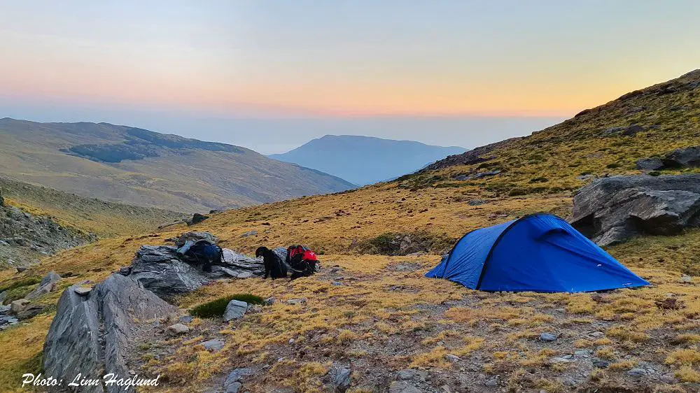 Wild camping in Sierra Nevada