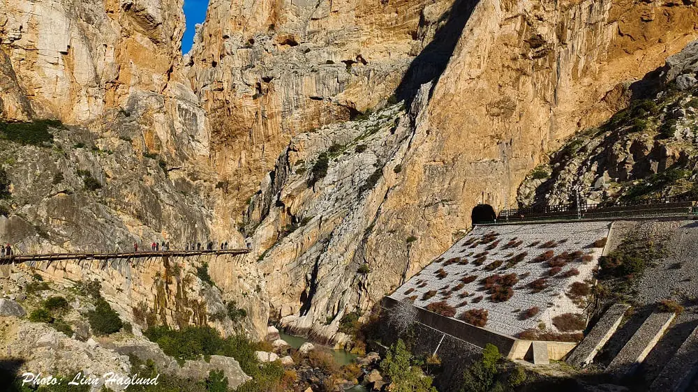 Views behind you to the first boardwalk - Caminito del Rey Malaga