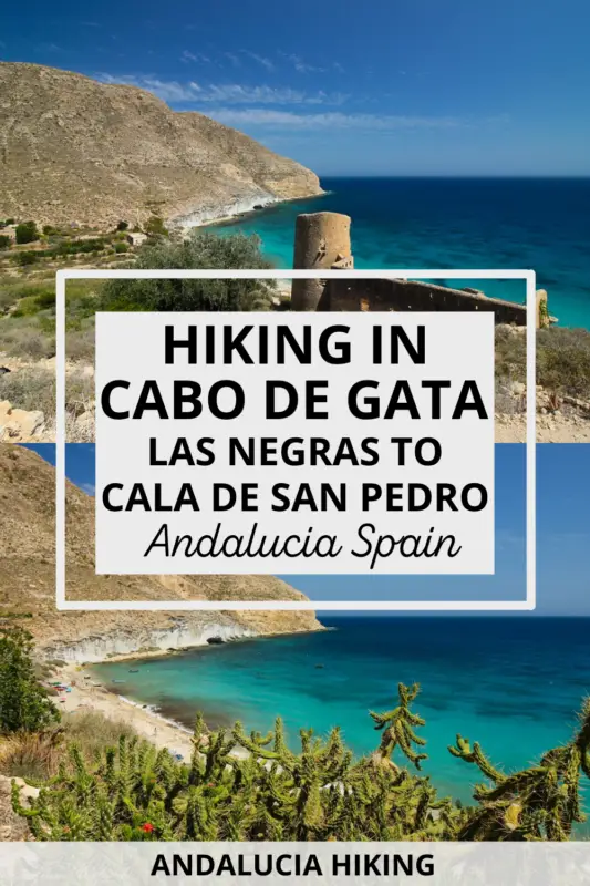 Are you looking for a unique hike in southern Spain? Hiking from Las Negras to Cala de San Pedro in Cabo de Gata-Nijar Natural Park is an easy hike featuring mesmerizing views and it takes you to a remote bay inhabited by a hippie community where you can camp on the beach with other backpackers and free spirits. This hiking guide goes through everything you need to know to have a successful hike to Cala de San Pedro Almeria