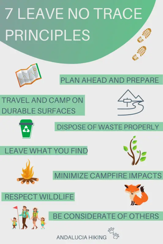 The 7 Leave No Trace Principles are important guidelines to follow when you are out hiking. It all starts with the right mindset and this post goes through each of the seven leave no trace principles so that you can become a more ethical hiker. 