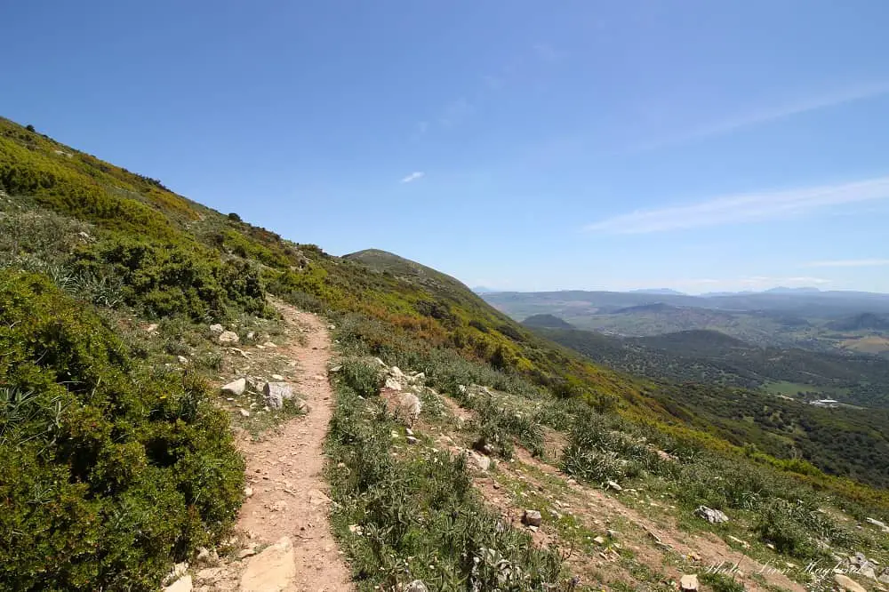 Trail towards Terril summit