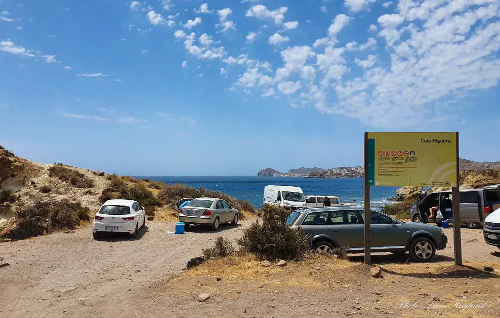 Parking at Cala Higuera