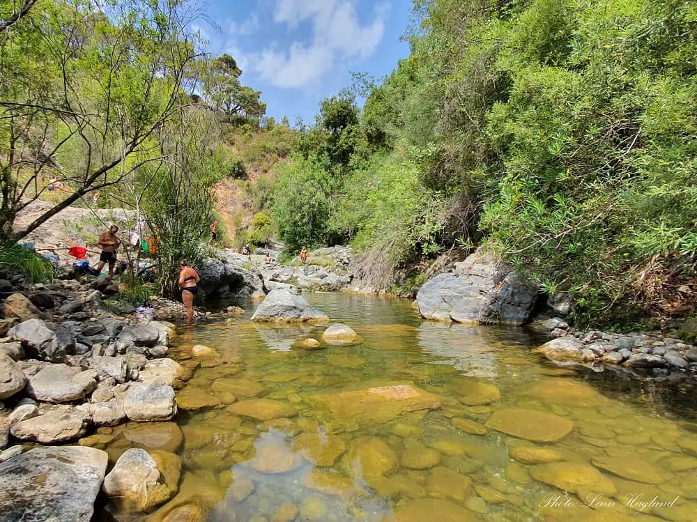 Rio verde Malaga hike to Charco del Canalón in Istán