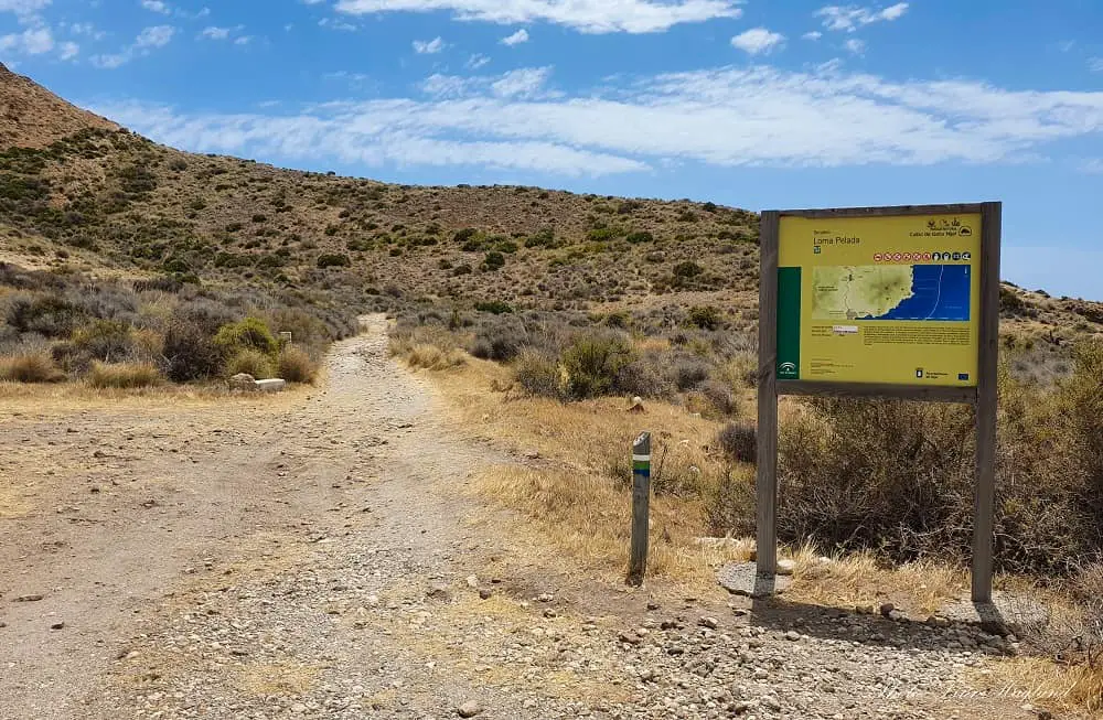 Trailhead of Loma Pelada hike