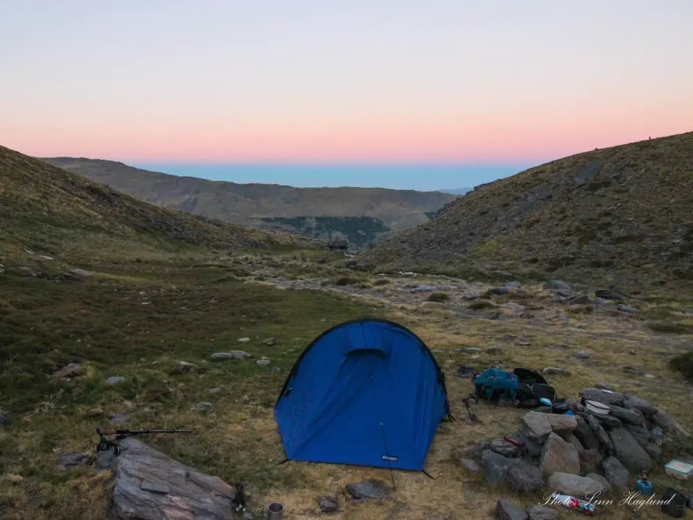 wild camping in sierra nevada spain