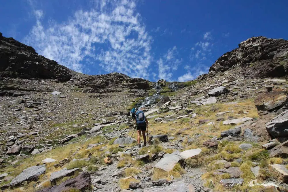 Hiking along Chorreras Negras waterfall