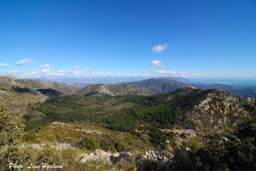 Views from Cruz de Juanar Malaga Spain