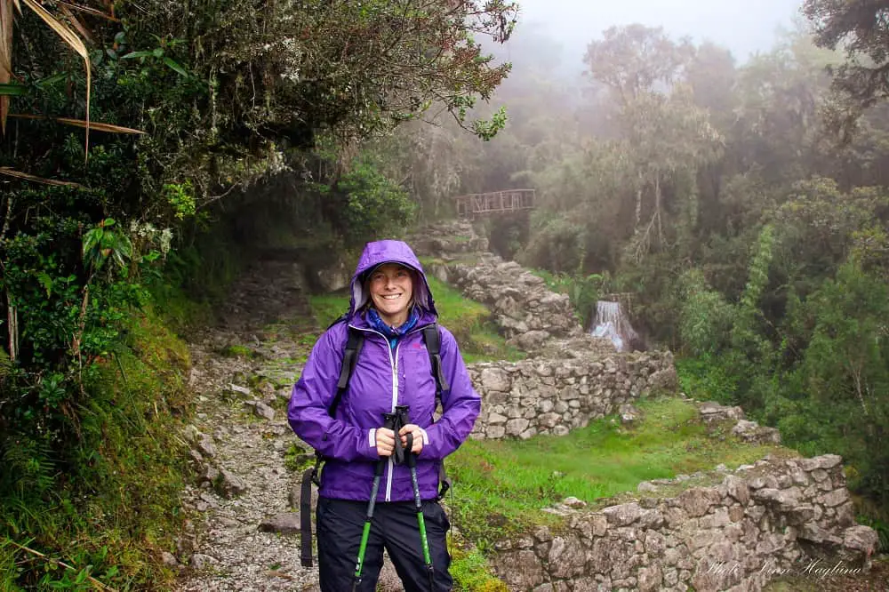 Hiking in the rain