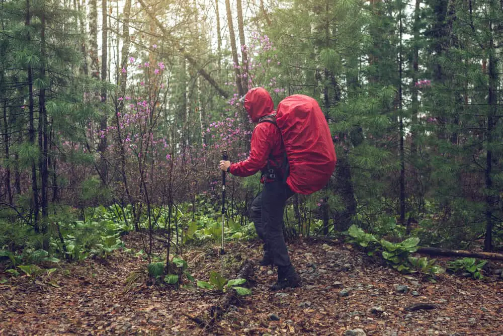 Hiking rain