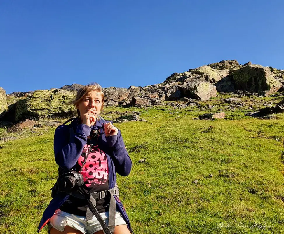 Hiking in summer