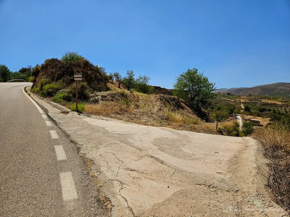 First turn Barranco de la Luna hike