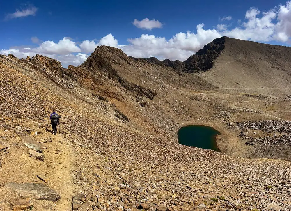 Hiking to Mulhacen.