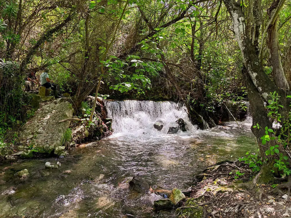 Waterfall before reaching Arroyo Bocaleones.