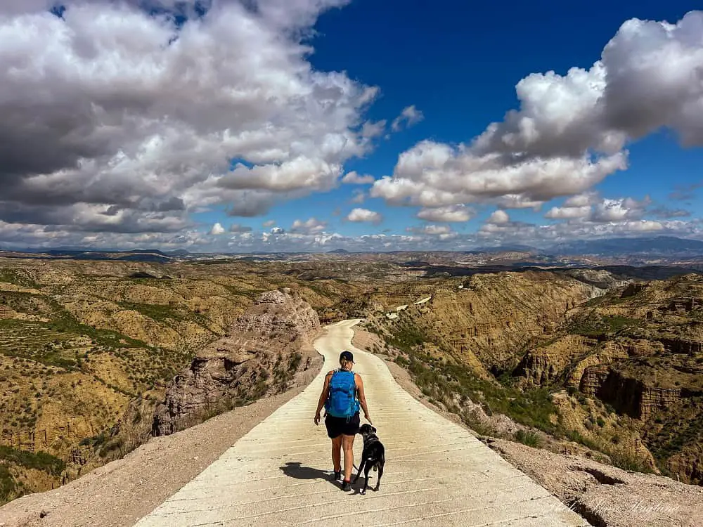 Hiking Gorafe Desert Granada Geopark.