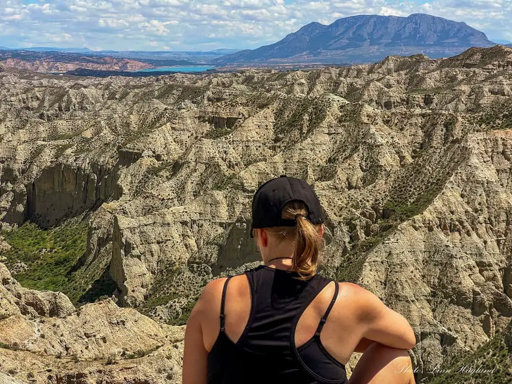 Me resting while hiking Ruta del Desierto de Gorafe.