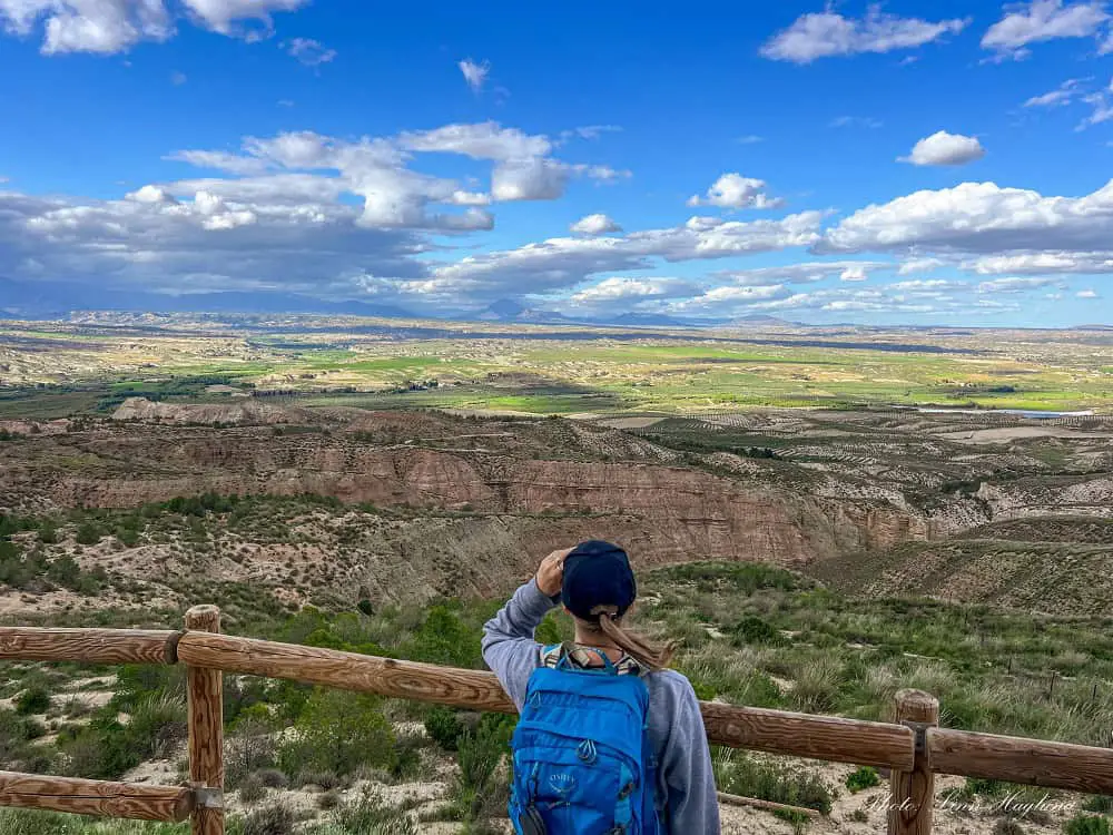 Me when I hike Falla de Baza Granada Spain and look over the big Baza Fault.